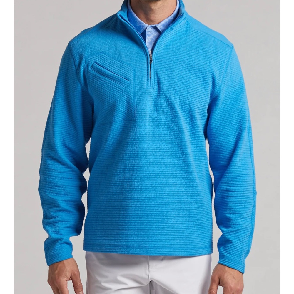 Men’s Michael long sleeve quarter zip is soft, mid-weight
